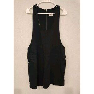 Hurley Denim Sleeveless Dress Racer Back Black Size Womens Large